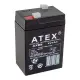 AX-604 AKÜ 6 VOLT - 4 AMPER IŞILDAK AKÜSÜ (70 X 48 X 101 MM)