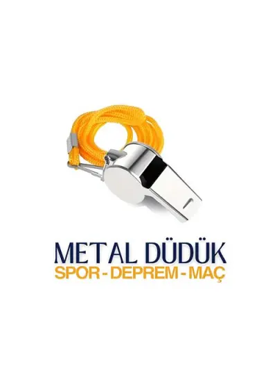 Metal Spor ve Deprem Düdüğü Sigefriedo Design