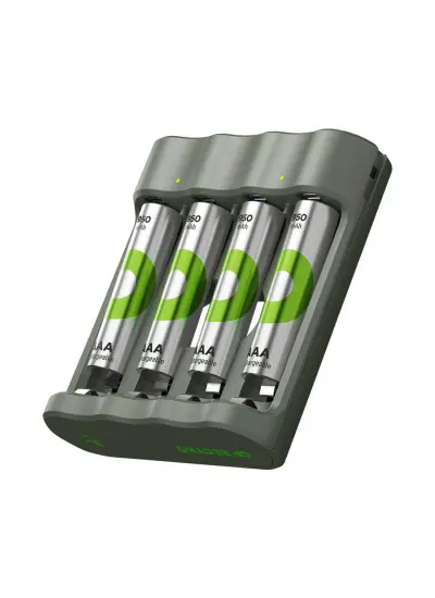 GP RECYKO B441 4 X 950 MAH R03 AAA PİLLİ ŞARJ CİHAZI (GP-B441/100HCER21-2GTLB4)