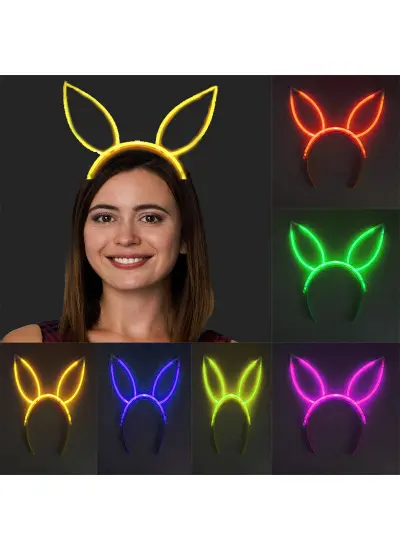 Karanlıkta Yanan Fosforlu Glow Stick Taç 6 Renk 6 Adet