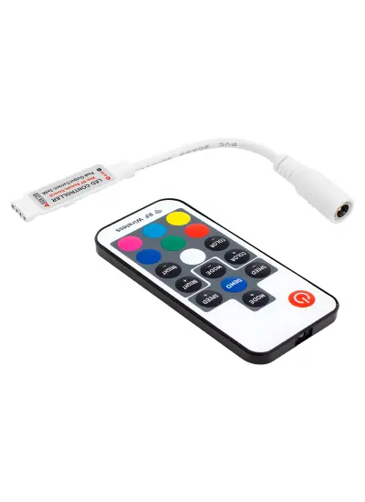 12 VOLT RF KÜÇÜK MODÜLLÜ UZAK MESAFE ALGILAMALI RGB LED KONTROL DEVRESİ