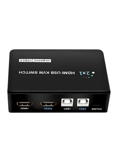 PM-11789 4K HDMI USB KVM SWITCH 2X1