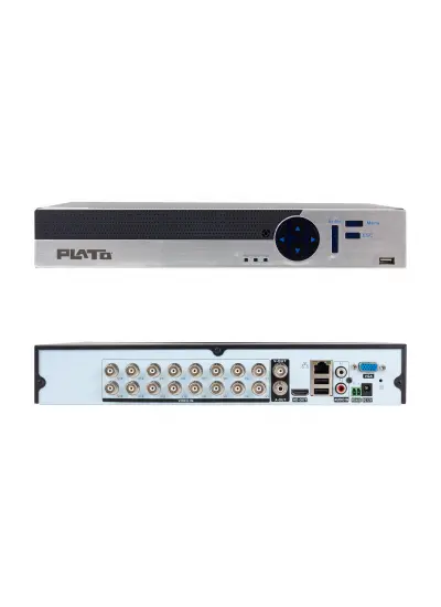 PLATO PL-22034 16 KANAL 5IN1 1080N 5 MP DESTEKLİ DVR KAYIT CİHAZI (H265)