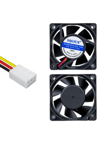 Robotrend IC-216A FIRÇASIZ DC FAN 60X60X25MM 24 VOLT 3 PİN