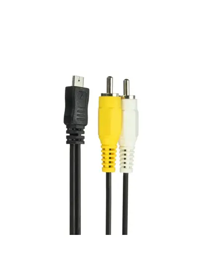 DİJİTAL KAMERA KABLOSU 2RCA TO MİNİ USB 1.5MT