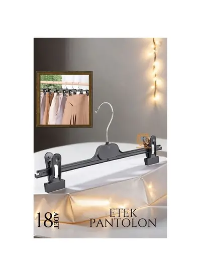 Etek Pantolon Eşarp Kıskaçlı Askı 18 li SET