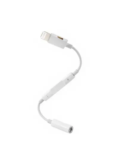 JH-024 IPHONE LIGHTNING TO 3.5MM AUX KULAKLIK JACK  ÇEVİRİCİ 14 CM KABLO