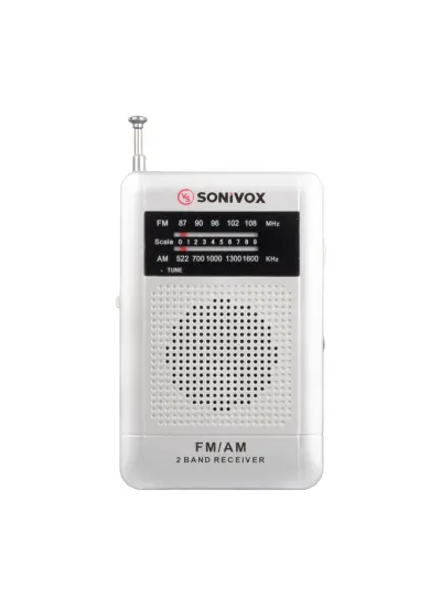 SONIVOX VS-R115 GÜMÜŞ RENK CEP TİPİ ANALOG FM RADYO