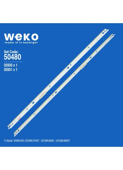 WKSET-5480 35930X1 35931X1 V7MU-550 2 ADET LED BAR (76LED)