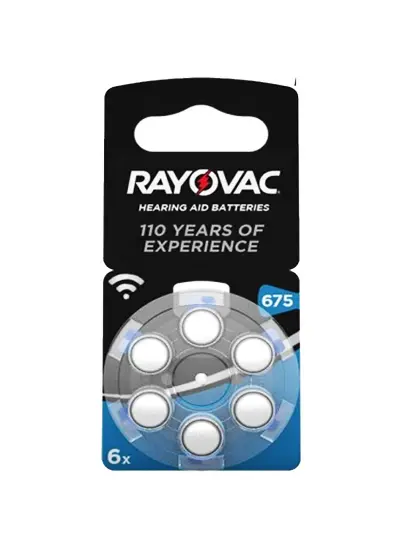 RAYOVAC 675 NO KULAKLIK PİLİ (6LI PAKET FİYATI)