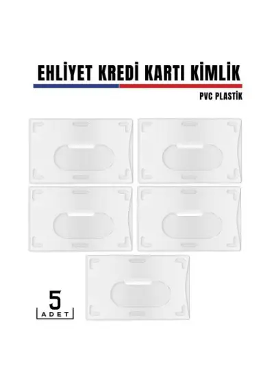 5 li Paket Ehliyet ve Kimlk Kart Koruyucu