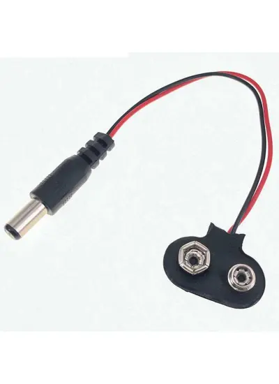 9 VOLT 2.1MM JACK LI PİL BAŞLIĞI (IC-232A)