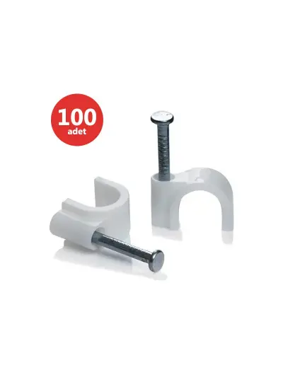 KARYA 8 NUMARA ÇELİK ÇİVİLİ 25 MM KROŞE (100LÜ POŞET)(4X16 ANTİGRON KABLOLAR İÇİN)