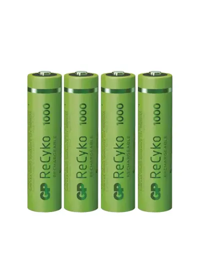 950 MAH AAA İNCE 4LÜ ŞARJLI KALEM PİL GP100AAAHCE-2EB4 (GPRHC103E001)