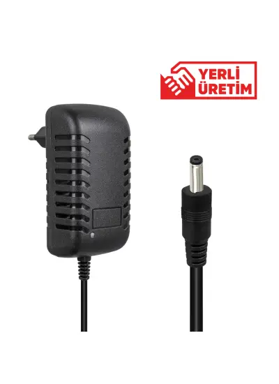 7.8 VOLT - 1 AMPER 4.0*1.7 UÇLU KIRMIZI YEŞİL LEDLİ YERLİ ÜRETİM PRİZ TİPİ ŞARJ ADAPTÖRÜ