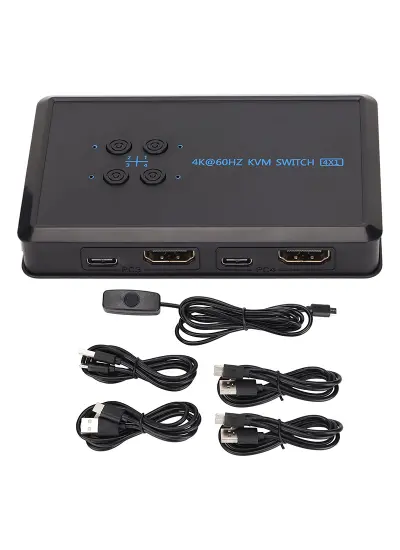 PM-12016 4K HDMI KVM SWITCH 4X1