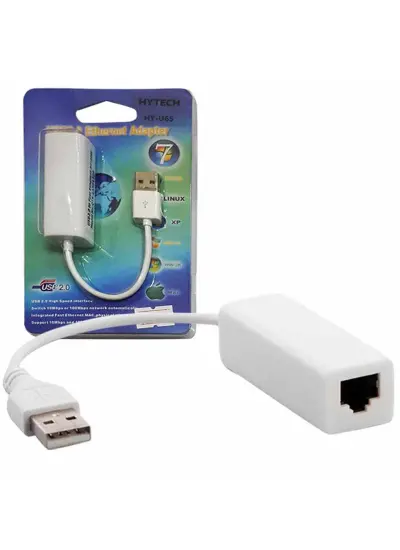 HY-U65 USB 2.0 TO RJ45 WİN10 UYUMLU ETHERNET ÇEVİRİCİ