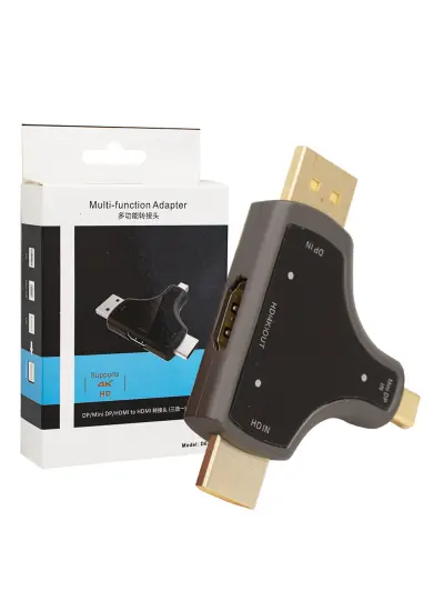 MINI DP+DP+HDMI TO HDMI 4K ÇEVİRİCİ