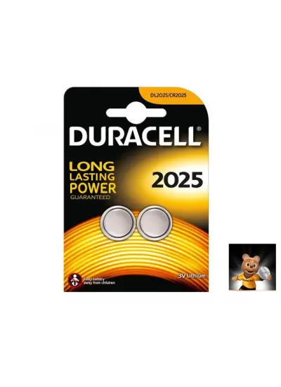 DURACELL Pil Düğme 2025 3V 2Li Paket