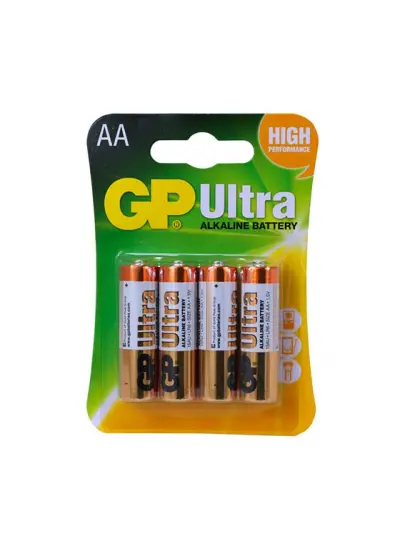 GP 15AU ALKALİN 1.5 VOLT AA KALEM PİL (4LÜ PAKET FİYATI)