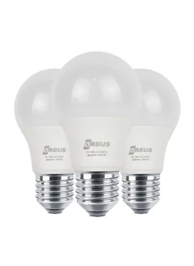 ORB/L9W 3LÜ PAKET 9 WATT BEYAZ LED AMPUL