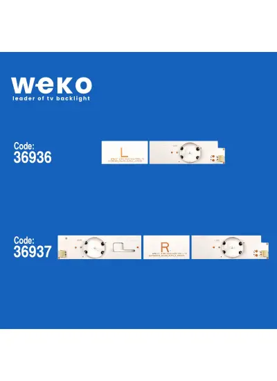 WKSET-6232 36936X5 36937X5 SVY550AH0_REV00_5LED_L/R_150223  10 ADET LED BAR