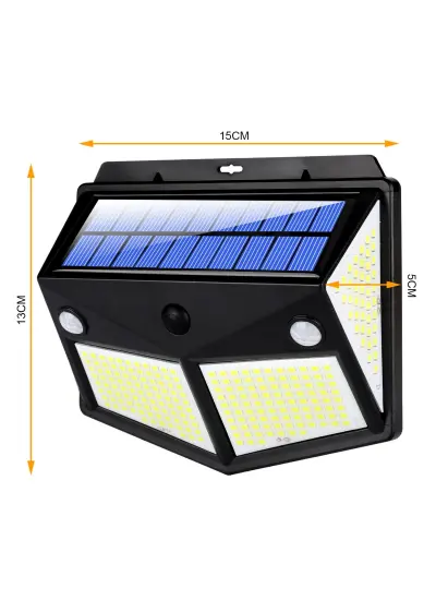 SİLVER TOSS ST-2027 Solar Güneş Enerji Aydınlatma Lambası Sensörlü 280 Led