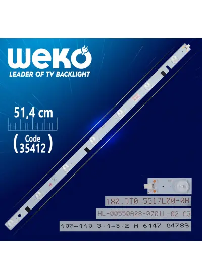 HL-00550A28-0701L-02 A3 6*13 - D4 107-110 3.1-3.2 H - 51.4 CM 7 LEDLİ - (WK-996)