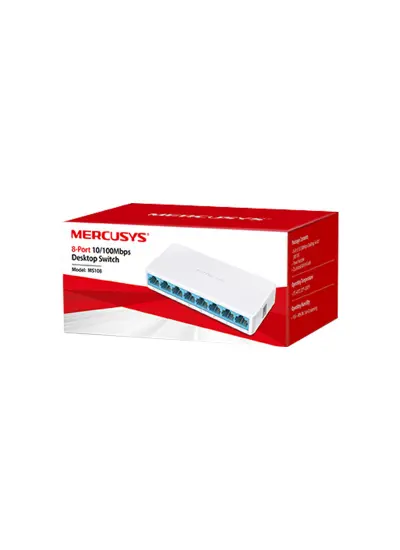 MERCUSYS MS108 8 PORT 10/100 MBPS ETHERNET SWITCH