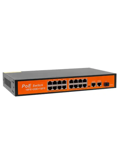 16 PORT 10/100/1000 MBPS 300 WATT 16+3+SFP  POE GIGABIT ETHERNET SWITCH