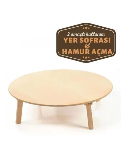 60 Cm Ahşap Hamur Açma Masası