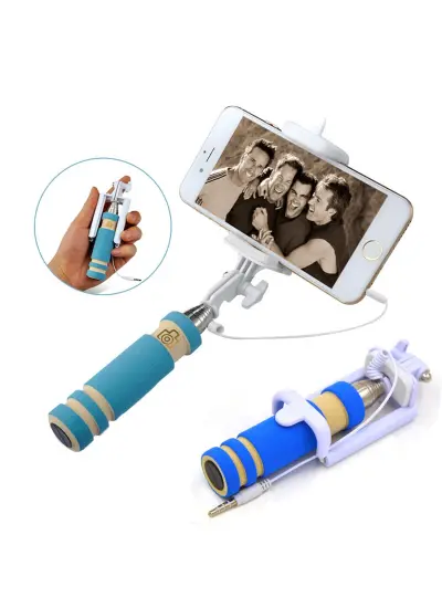 SELFIE ÇUBUĞU KABLOLU MONOPOD KAWAİ QS-48