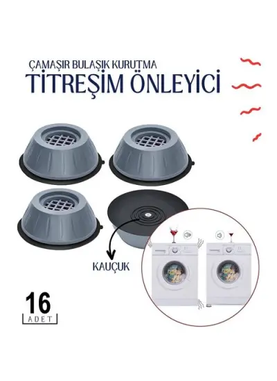 16 ADET Titreşim Önleyici Kauçuk  S.Langston Design 715742 Toptan Paket