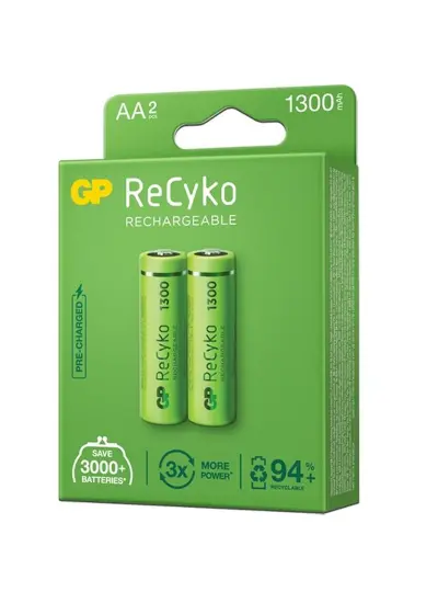 1300 MAH R6 AA ŞARJLI 2Lİ KALEM PİL GP130AAHCE-2EB2 (GPRHC132E000)