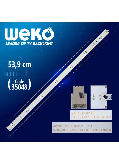 SVJ500A33_REV06_13LED_L_TYPE_140805 - 50D3000/D2000 - 53.9 CM 7 LEDLİ - (WK-823)