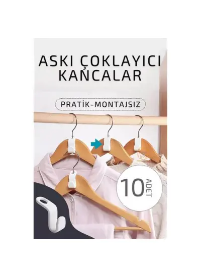 Askı Çoklayıcı Kanca 10 ADET