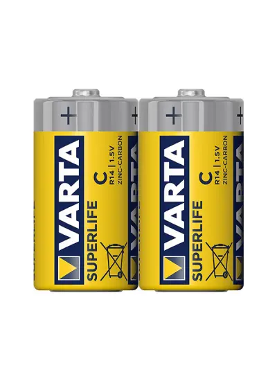 VARTA SUPERLIFE ÇİNKO ORTA BOY C PİL (24LÜ PAKET FİYAT)