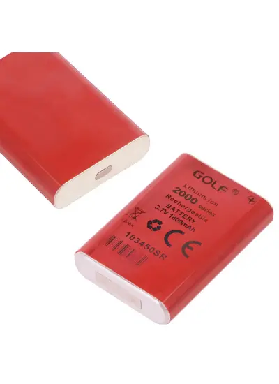 103450SR Şarjlı Prizmatik Pili 3.7V 1800 Mah 2000 Series Li-İon