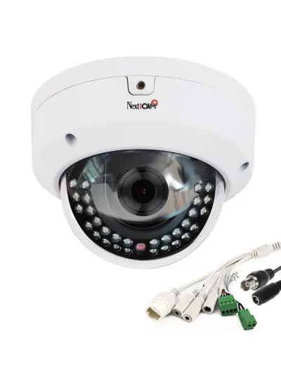 NEXTCAM YE-IP20000DVL Poe Dome Ip Kamera 2mp 2.8mm 12mm Metal İç Mekan