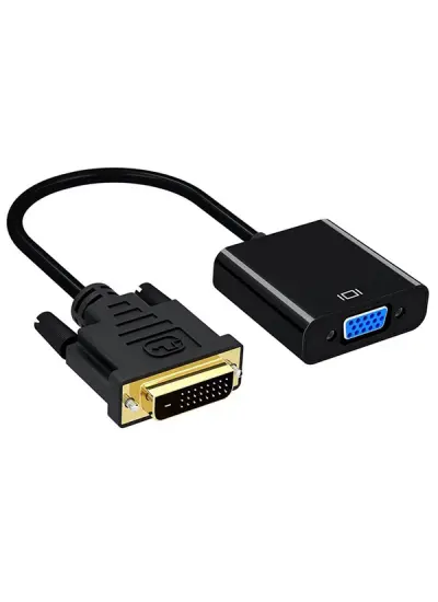 PM-18636 DVI-D 24+1 ERKEK TO VGA DİŞİ ÇEVİRİCİ ADAPTÖR KABLO DVI TO VGA ADAPTÖR