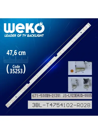 3BL-T4754102-R02B - 671-500B9-21201 JS-LY23EHUD-0005 - 47.6 CM 7 LEDLİ - (WK-910)