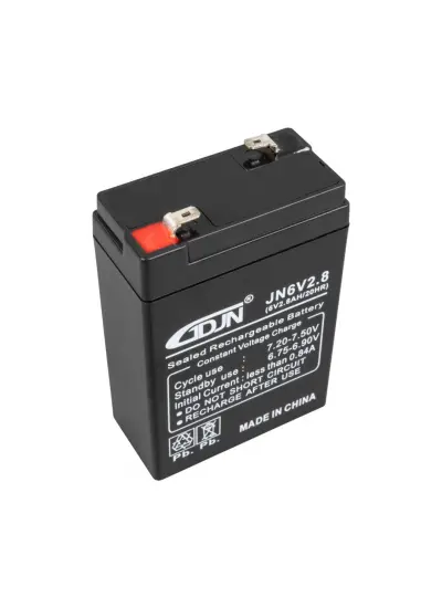 GDJN JN6V2.8 6 VOLT - 2.8 AMPER DİK AKÜ (66 X 33 X 97 MM)