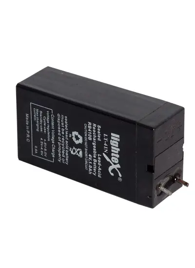 LIGHTEX LT-41N 4 VOLT - 1 AMPER IŞILDAK AKÜSÜ (35 X 22 X 64 MM)