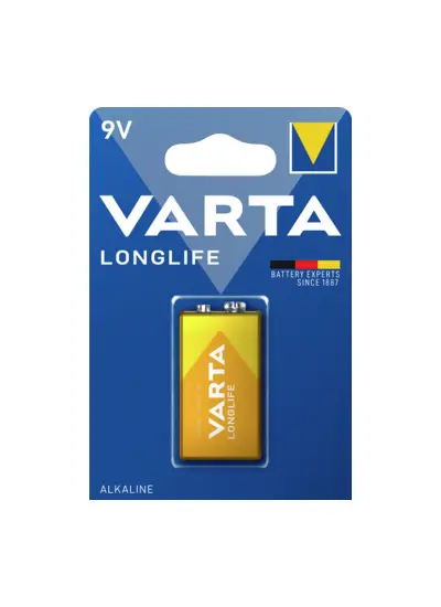 VARTA LONGLIFE POWER 9 VOLT ALKALİN PİL (TEKLİ PAKET FİYATI)