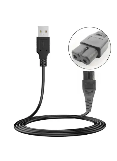 G-53519 Güç Power Tıraş Kablosu Usb 1 Metre Siyah No 19