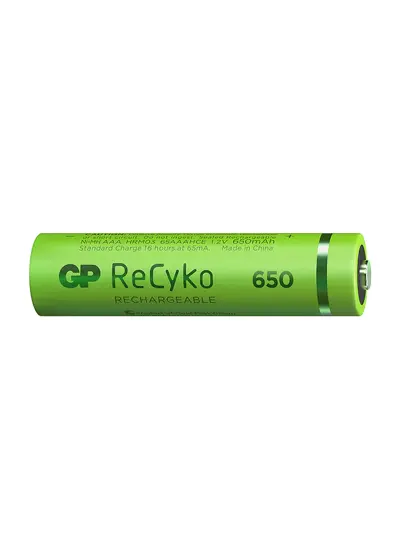 650 MAH R03 AAA ŞARJLI 2Lİ İNCE KALEM PİL GP65AAAHCE-2EB2 (GPRHCH63E000)