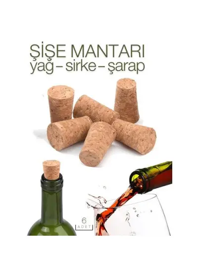 Cicchino Şişe Mantarı 6 lı Paket