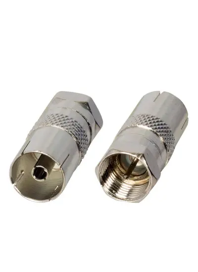 F  ERKEK 60 OHM DİŞİ ÇEVİRİCİ METAL