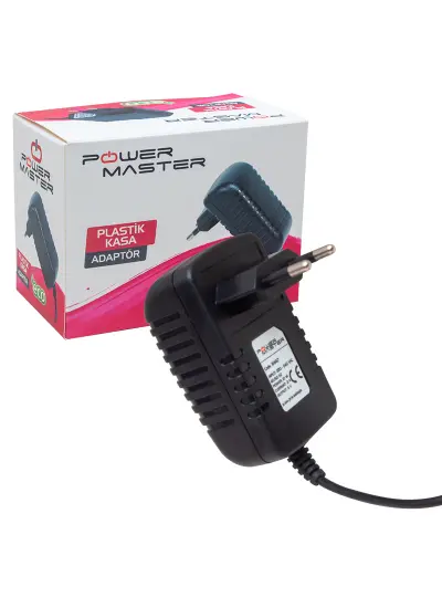 PM-31667 5 VOLT - 2 AMPER 3.5*1.35 UÇLU PLASTİK KASA PRİZ TİPİ ADAPTÖR (ANDROID BOX İÇİN)