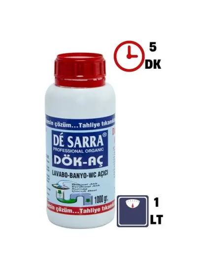 De Sarra Profesyonel Lavabo Açıcı 1 Litre